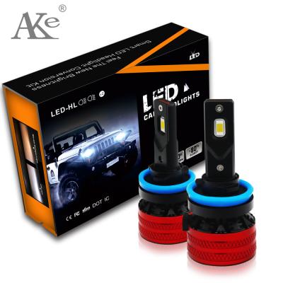 China Factory Supplier Favorite Bright New Mini Led Headlights Spotlight Bulb Car Headlight Led AK V32 H1 for sale