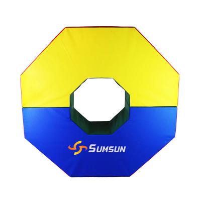 China Kids Play Heavy Duty Indoor Octagon Shape Heavy Duty Indoor Foam Corporate Outdoor Mat Vinyl 18oz Gym Tumbling Mat for sale