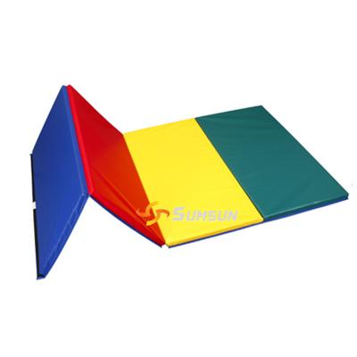 China PVC+EPE/XPE Gym Mat Folding Mat Sports Product SGM-056 Floor Gym Mat for sale