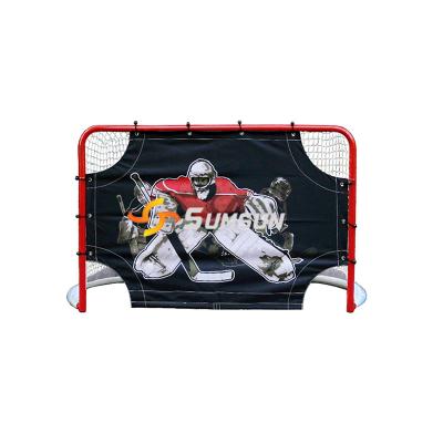 China Perfect Ice Hockey Goal Polished Spring Loop Linked Steel Tubes SHG-72RT for sale