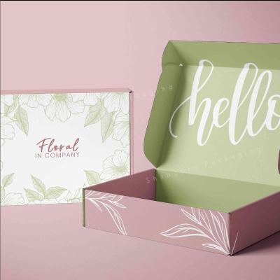 China Recyclable Eco Friendly Custom Durable Clothing / Gift Logo Printed Black Mailer Box / Shoes Packaging Paper Cardboard Shipping Boxes for sale