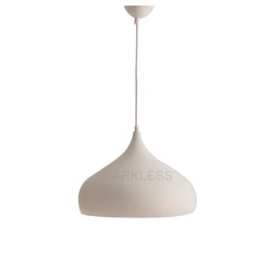 China Nordic modern indoor simple decoration lamp white aluminum ceiling lamp E27 led pendant home lamparas led lighting fixtures lamp for sale