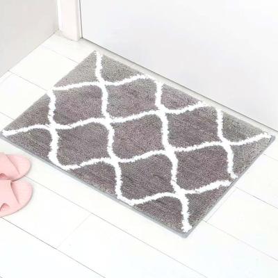 China Premium Bathroom 50*80*6cm Square Washable Non Slip Mat Bath Mats For Bathroom Non Slip for sale