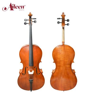 China Spruce Veneer AileenMusic Plywood Fir Top Flamed Back 4/4-1/8 Student Cello Made in China (CG001-HP) for sale