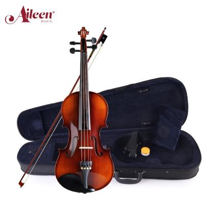 China Nice Hand Carved AileenMusic Student Custom Solid Wood Handmade Violin (VG107) for sale