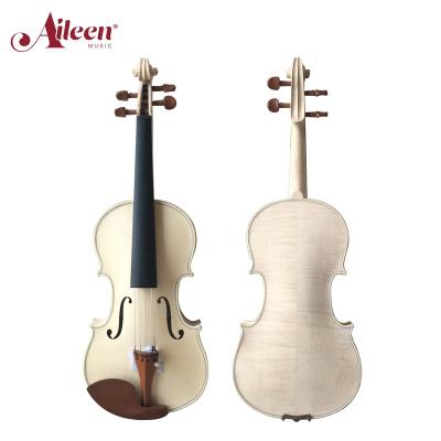 China AileenMusic Medium Grade Solid Fir White Unfinished Violin (V30W) for sale