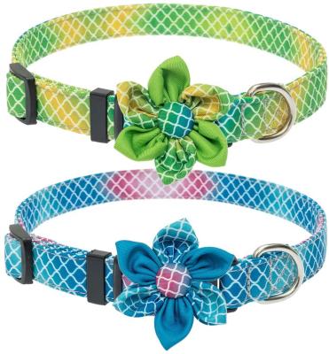 China Custom Metal D Ring Luxury Cute Dog Bow Fast Release Factory Printing Collar for sale