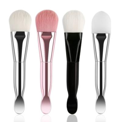 China Beauty Facial Nylon Professional Nylon Silicone Brush Face Mask Applicator Mask Applicator Makeup Brush Face Mask Brush For Makeup for sale