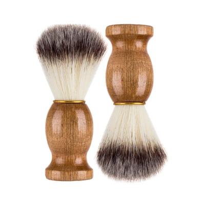 China High Quality Barber Shop Small Beard Straightener Brush Natural Wood Biodegradable for sale