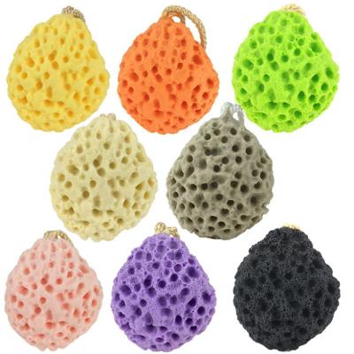 China EXFOLIATE 100% Soft Fiber Sponge Face Body Shower Exfoliating Cleansing Sponges for sale