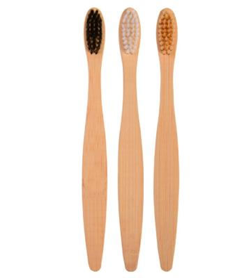 China Disposable Eco-friendly Natural Biodegradable Bamboo Toothbrush Kids Toothbrush for sale