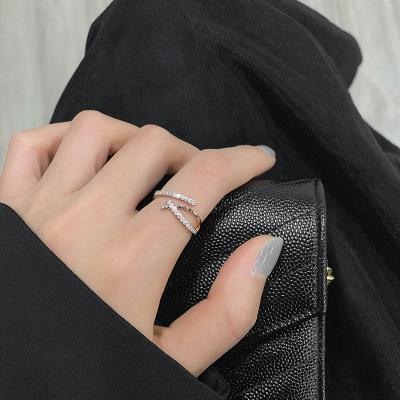 China 2022 Fashion Trend Design Ring Jewelry Women Stainless Steel Ring Wholesale High Sense Niche Jewelry for sale