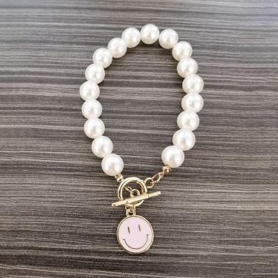 China Lady Fashion ING direct sales Lady Smile temperament style bracelet bead Alloy bracelet wholesale popular creative lost jewelry CLASSIC for sale