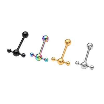 China FASHIONABLE Lost Tongue Ring Stainless Steel Lady Personality Jewelry Wholesale Tongue Shaped Barbell Nail Jewelry Piercing Gift for sale