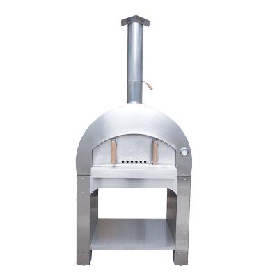 China Outdoor Popular Outdoor Wood Fired Stainless Steel Pizza Oven for sale