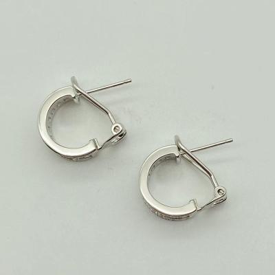 China Newest Earring Style Hot Selling Shiny 925 Fashion Jewelry Pierced Silver Earrings For Women for sale