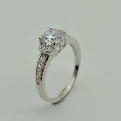 China Fashion CLASSIC Design Part 925 Sterling Silver 3A Exquisite Zircon Diamond Ring For Wife for sale