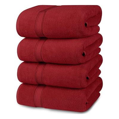 China Wholesale Custom Child Safe Luxury Five Star Large Size 100% Cotton Bath White Hand Towel Set 70*140 For Hotel Toallas for sale