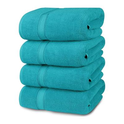 China Wholesale Custom Child Safe Luxury Five Star Large Size 100% Cotton Bath White Hand Towel Set 70*140 For Hotel Toallas for sale