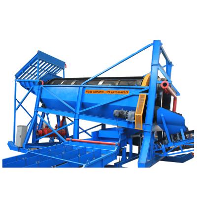 China Separate Rotating Alluvial Gold Trommel Screen Gold Mining Screen Price for sale