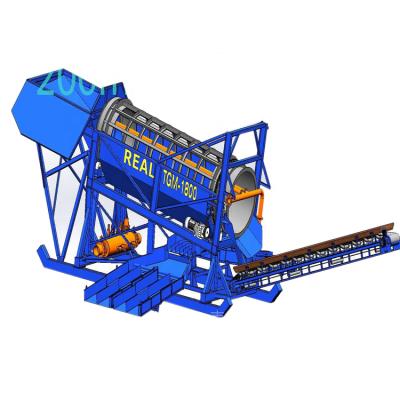 China Alluvial gold wash sand trommel vibrating screen equipment for sale