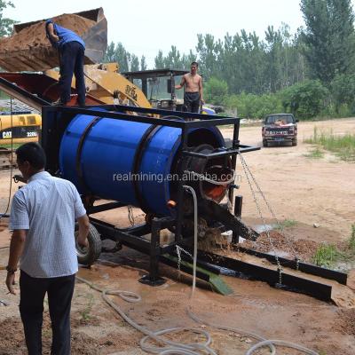 China TRUE Mining Machinery Mobile River Gold Trommel Washing Plant Placer Gold Mining Plant Alluvial Machine for sale