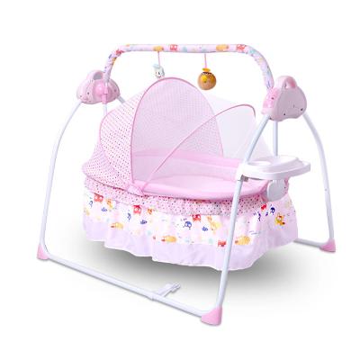 China Baby Crib+day Bed Hot Best Baby Electric Swing Bed Crib New Products New Products Swinging Cradle for sale