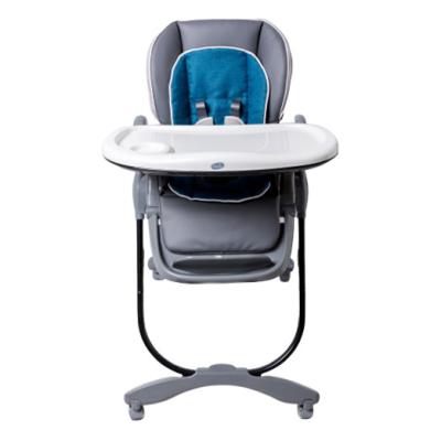 China Promotional High Quality Baby Indoor Dining Chair 5 Point Harness Portable Highchair for sale