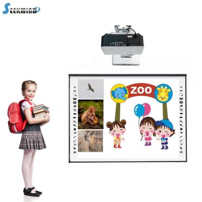 China School Smart Dual Finger Optical Touch Teacher High Tech Interactive Whiteboard, China Interactive Digital Board Prices With Software For School for sale