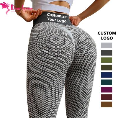 China High Waist Women Yoga Pants Black Logo Seamless Butt Lifting Fitness Sports Breathable Custom Stretchy Gym Pants for sale