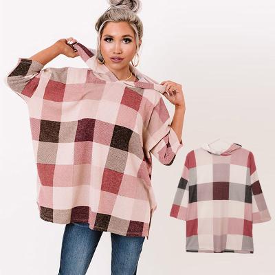 China Wholesale Anti-wrinkle Outdoor Anti-deformation Pullover Sweatshirt Plain Plaid Hoodie Oversized for sale