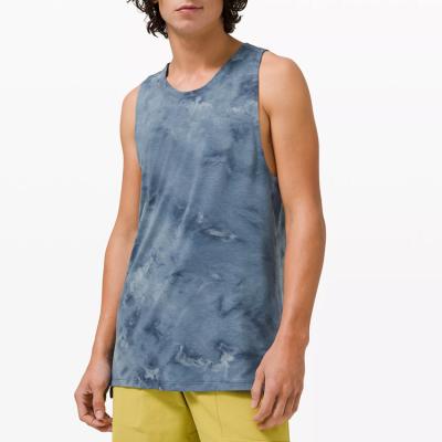 China Quick Sampling Verified Best Selling Men's Sport Anti Pilling Sport Tank Spray Top Anti Pilling Dye Dropped Longer Sleeve Opening Rear Tank Top for sale