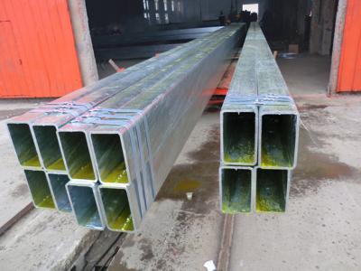 China Tubos cuadrados de acero galvanizados poco aleados de Q345B para los proyectos de Contructural en venta