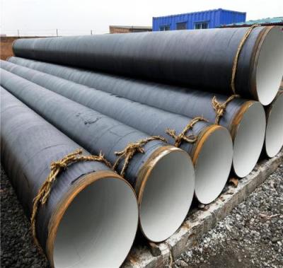 China SS400 /A53GR.B SSAW spiral welded carbon pipes with anti-corrosion for sale