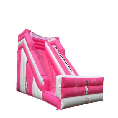 China Indoor Entertainment Cheap High Quality Air Pink Inflatable +Outdoor Slide For Sale for sale