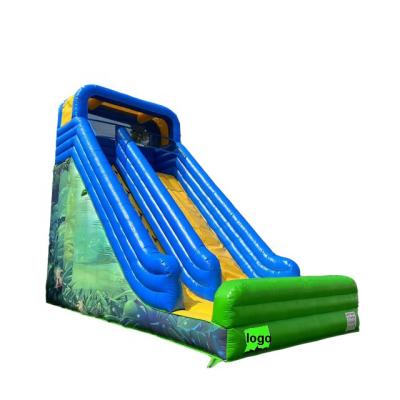 China High Quality Printing Indoor +Outdoor Entertainment Inflatable Small Air Jungle Slide for sale