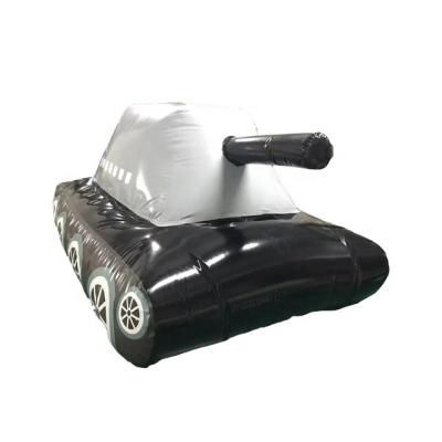 China Indoor +Outdoor Entertainment Air Sealed Military Army Dummy Inflatable Tank Bunker for sale