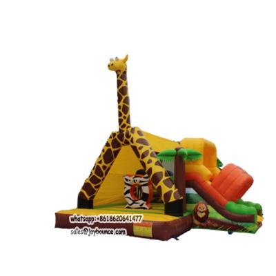 China Indoor Cute Giraffe Commercial Entertainment +Outdoor Vending Trampoline Inflatable Castles for sale