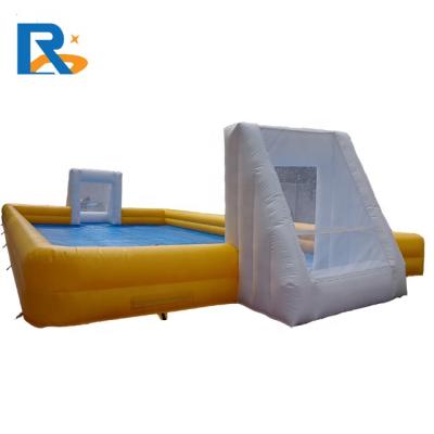 China Large Indoor Entertainment Soccer Arena Inflatable Soapy +Outdoor Football Stadium for sale