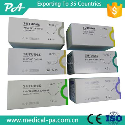 China Nylon Monofilament Suture All Types Nylon Suture 75cm for sale