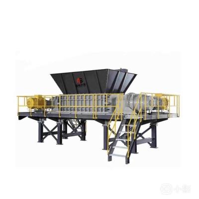 China Hotels Wholesale Rubber Industry Plastic Recycling Waste Wood Pallet Dual Shaft Shredder for sale