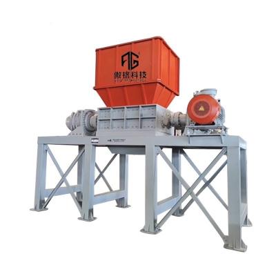 China Hotels Metal Wood Plastic Tire Industrial Waste Recycling Shredding Double Shaft Shredder Machine for sale