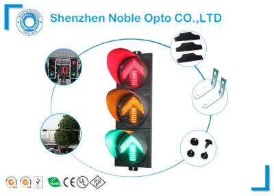 China Round PC Housing LED Traffic Lights IP65 Traffic Direction Indicator for sale