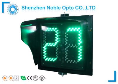 China Red Green Yellow 2 Digit 400mm Traffic Light Countdown Timer For Intersection for sale