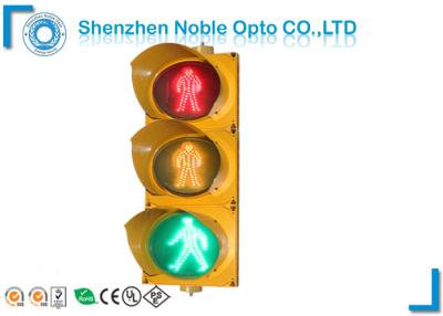 China Pedestrian Safety Signs Solar Powered Led Light With RED / Yellow / Green for sale