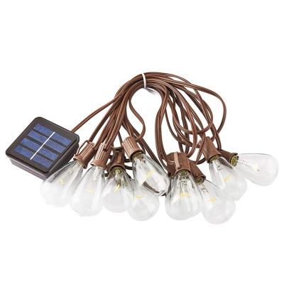 China Outdoor Edison Solar Powered LED 15FT ST38 String Light Holiday Lighting Patio String Lights for sale