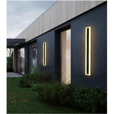 China Modern Outdoor Courtyard Led Long Spotlight Waterproof Dustproof Outdoor Led Strip Wall Lamp Outdoor Wall Lamp for sale