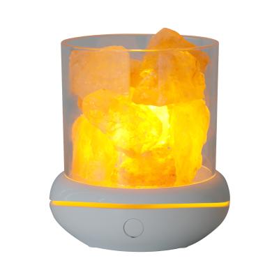 China New Design Gift Light USB Aromatherapy Salt Lamp Eco-Friendly Himalayan Light Color Changing Deco Salt Rocks Home Night Air Purifier for sale