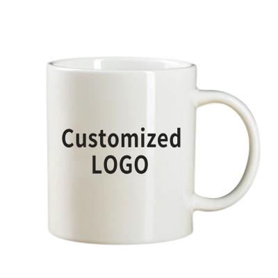 China Viable Creative Ceramic Coated Color Changing Logo Gift Mug Heat Transfer Pattern Advertising Customized Mug for sale