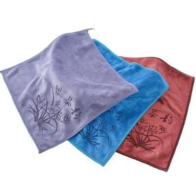 China Wholesale high quality sustainable 100%cotton kitchen custom printed tea towel for home for sale